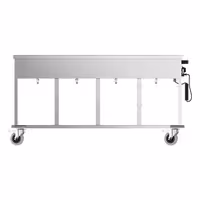 Toplovodna kupka grijana kolica - 4 kW - 4x GN 1/1 - odvojena regulacija temperature po bazenu