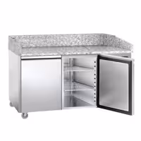 Pitsa külmkapilaud ECO – 1500 x 800 mm – 2 uksega
