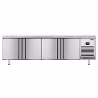 Pekarski rashladni pult PREMIUM PLUS - 2752x800 mm - 850 l - Ventilirano hlađenje - s 4 vrata - granitna radna ploča