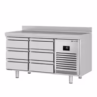Rashladni pult PREMIUM PLUS - 1468x700 mm - 305 l - Ventilirano hlađenje - s 6 ladica - Podignuti rub