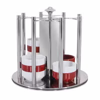 Reçellik Standı - döner - Paslanmaz Çelik - dairesel - Ø 180mm - Yükseklik:170mm