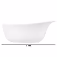 (2 pcs) SELTMANN WEIDEN | Handled Porcelain Cereal Bowl – 0.45L - White - Microwave/Dishwasher Safe