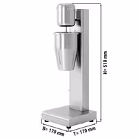 Milkshake & Drinks Mixer ECO - single spindle - 950ml - 80 Watt - 2 speeds