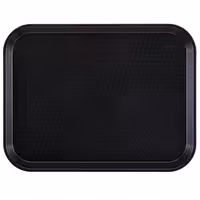 (24 komada) CAMBRO | Fast Food Pladanj - Pravokutan - 345x265 mm - Visoki profil - Crna boja