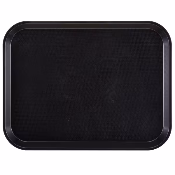 (24 komada) CAMBRO | Fast Food Pladanj - Pravokutan - 345x265 mm - Visoki profil - Crna boja