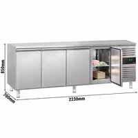 Rashladni pult ECO - 2230x700 mm - 553 l - s 4 vrata - Ventilirano hlađenje