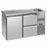 Direct Draw Beer Dispenser / Kegerator PREMIUM PLUS - 1550x700mm - Single Solid Door & 2 Drawers