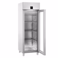 LIEBHERR | Szafa chłodnicza PERFORMANCE – stal nierdzewna – GN 2/1 – 625 L – od +1 do +15 °C – z wnętrzem ze stali nierdzewnej i 1 drzwiami szklanymi
