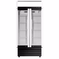 Commercial Beverage Display Fridge - 925mm - 630 Litres - with 2 hinged glass doors - LED lighting - digital controller with temperature display - Temperature range 2 to 8 °C