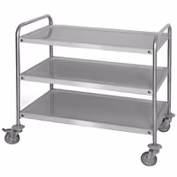 Kolica za posluživanje - 1200x600 mm - s 3 polica - 40 kg po polici
