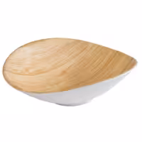 (6 adet) Kase - BAMBOO - Melamin - 200ml - köşeli - 175x155mm - Derinlik:55mm - Beyaz/Bej