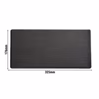 (6 pcs) GN 1/3 Gastronorm Tray - SLATE - Melamine - 325x176mm - Height: 12mm - Black