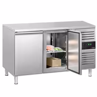 Zamrzni pult ECO - 1360x700 mm - 282 l - Ventilirano hlađenje - s 2 vrata