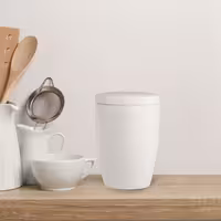 (12 pcs) LUX | Sugar Bowl - Maastricht - Porcelain - Ø 70mm - Height: 100mm - with Lid - Ivory