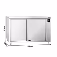 PREMIUM grijaći ormar – 1200 x 700 mm – s kliznim vratima – digitalni