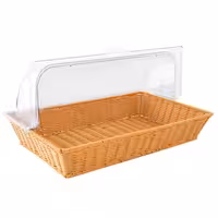 Bread Basket - with Rolltop Cover - square