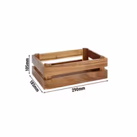 Ahşap Sunum Kutusu - SUPERBOX - Ahşap - Kahverengi - 290x185x105mm