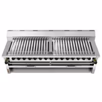 Commercial Gas Chargrill - for Adana & Shish Kebabs - 30 Auto-Rotating Skewers - 43kW - Freestanding - 1005mm Deep - 15 Burners