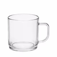 (50 kom) Polycarbonat - Šalica za kavu/čaj - 200 ml - Prozirna