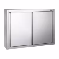 خزانة حائط ستانلس ستيل PREMIUM - 1000x400mm - مع باب انزلاقي - ارتفاع 1000 mm