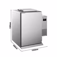 Rashladni ormar za kante za biootpad - 1x 120 l - kompresor s desne strane