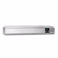 Aukstuma galda vitrīna PREMIUM - 1200x335 mm - 5 x GN 1/4