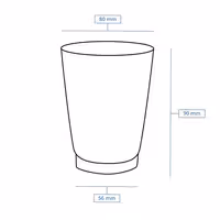 (500 pcs) Reusable Lid - Transparent - fits 200ml Deli Cup Ø80
