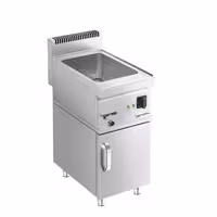 Toplovodna kupka električna - 1,2 kW - GN 1/1 ili 2x GN 1/2 - s odvodnim ventilom - na zatvorenom ormariću s 1 vrata