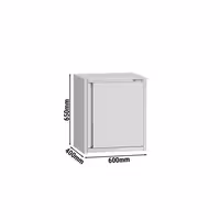 خزانة حائط ستانلس ستيل ECO - 600x400mm - مع باب ذو أجنحة - ارتفاع 650 mm