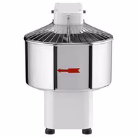 Spiralna miješalica za tijesto - 53 l / 44 kg - 1 brzina - s fiksnom posudom - s mehaničkim timerom - 400 V - za pizzu i kruh