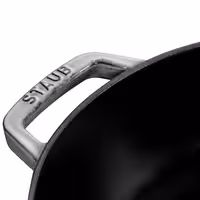 STAUB | PANNAS - Panna ar 2 rokturiem - Ø 200 mm - čuguns - grafīta pelēks
