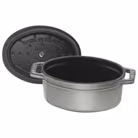 STAUB | Mini Cocotte Round Enamelled Cast Iron Casserole Dish – Ø 110 mm – Graphite Grey