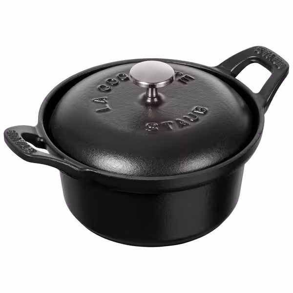 STAUB | Mini Cast Iron Cocotte – Ø 12 cm - Black - Induction, Grill & Oven