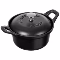STAUB | Mini Cast Iron Cocotte – Ø 12 cm - Black - Induction, Grill & Oven