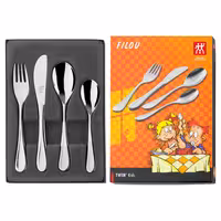 (4 pieces) ZWILLING | FILOU Children's Cutlery Set – Stainless Steel - Rounded Edges - Age 3+