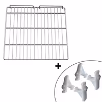 Potporna rešetka - 490x460 mm - siva - plastificirana - uklj. 4 potporna nosača - za KSS400N & KSS400GN
