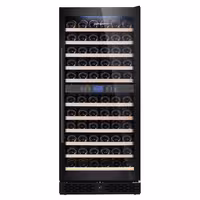 Commercial Wine Fridge - Stainless Steel - Dual Zone - 350L - max. 116 bottles