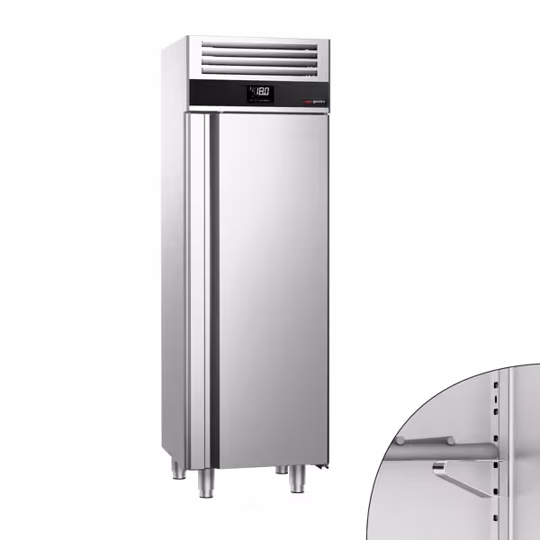 Szafa mroźnicza PREMIUM – stal nierdzewna – 400 L – z 1 drzwiami