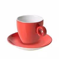 (6 kom) BART COLOUR CAFE - Šalica za cappuccino - 170 ml - Crvena