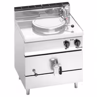 Elettrica Marmitta professionale / Pentola industriale - 55l - 9kW - Riscaldamento indiretto - con allacciamento idrico