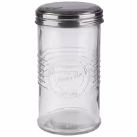 (6 ks) Dávkovač cukru - Old Fashioned - Sklo - 350 ml - s dávkovací hubicí