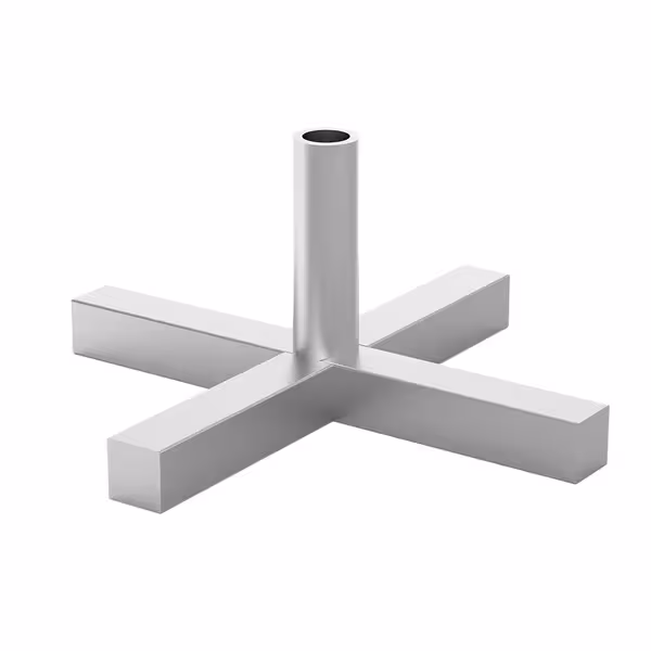 Kebab Skewer Stand - 390x390x115mm - Stainless Steel - Hand Cross