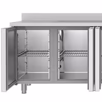 Rashladni pult PREMIUM - 2360x720 mm - 540 l - Ventilirano hlađenje - s 4 vrata - s 1 korita - Leđni podignuti rub