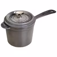 STAUB | Cast Iron Saucepan – Ø 14 cm - Graphite Grey - Grill Compatible