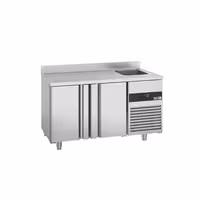 Rashladni pult PREMIUM - 1430x720 mm - 270 l - Ventilirano hlađenje - s 2 vrata - s 1 korita - Leđni podignuti rub