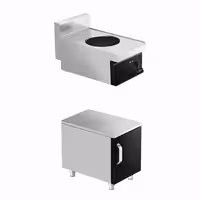 Wok a induzione (da banco) - 3,5kW - 1 zona di cottura - Ø 300mm