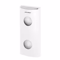 AIR-WOLF | Wall-Mounted Sanitary Bag Dispenser – White - Stainless Steel - 25 Bag Capacity