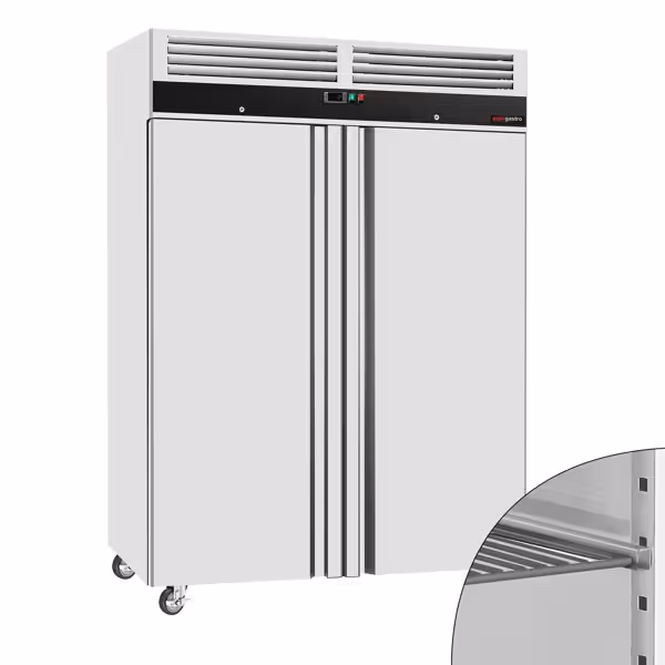 Szafa chłodnicza ECO – stal nierdzewna – 1200 L – z 2 drzwiami