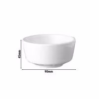 (6 adet) Kase - Melamin - FLOAT - 150ml - yuvarlak - Ø90mm - Beyaz