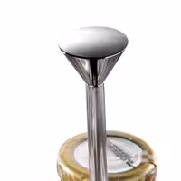 (4 adet) Reçellik Standı - Paslanmaz Çelik - Ø 115mm - Yükseklik:120mm - 3 raf ile
